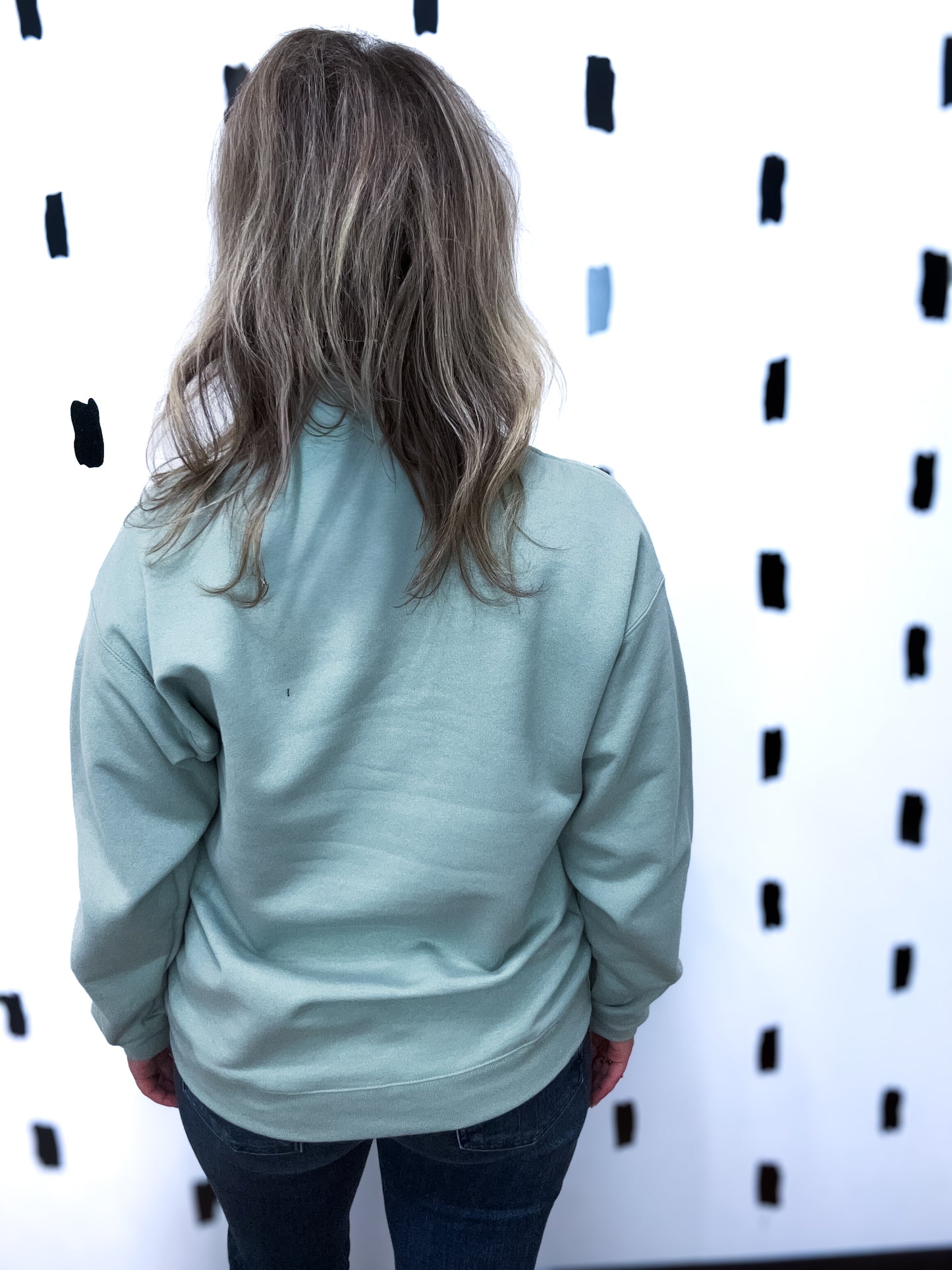 Christmas Post Card Graphic Sweatshirt