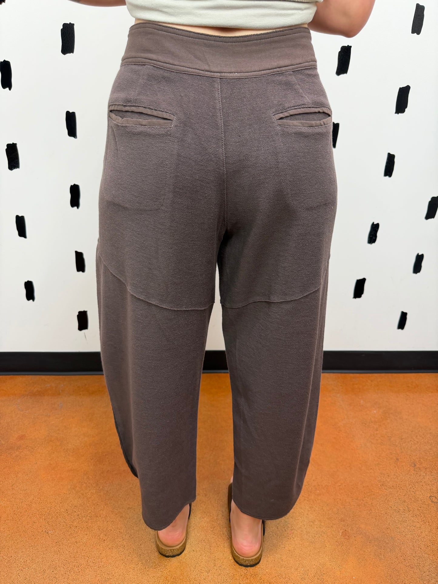 Vintage Mocha Terry Pants