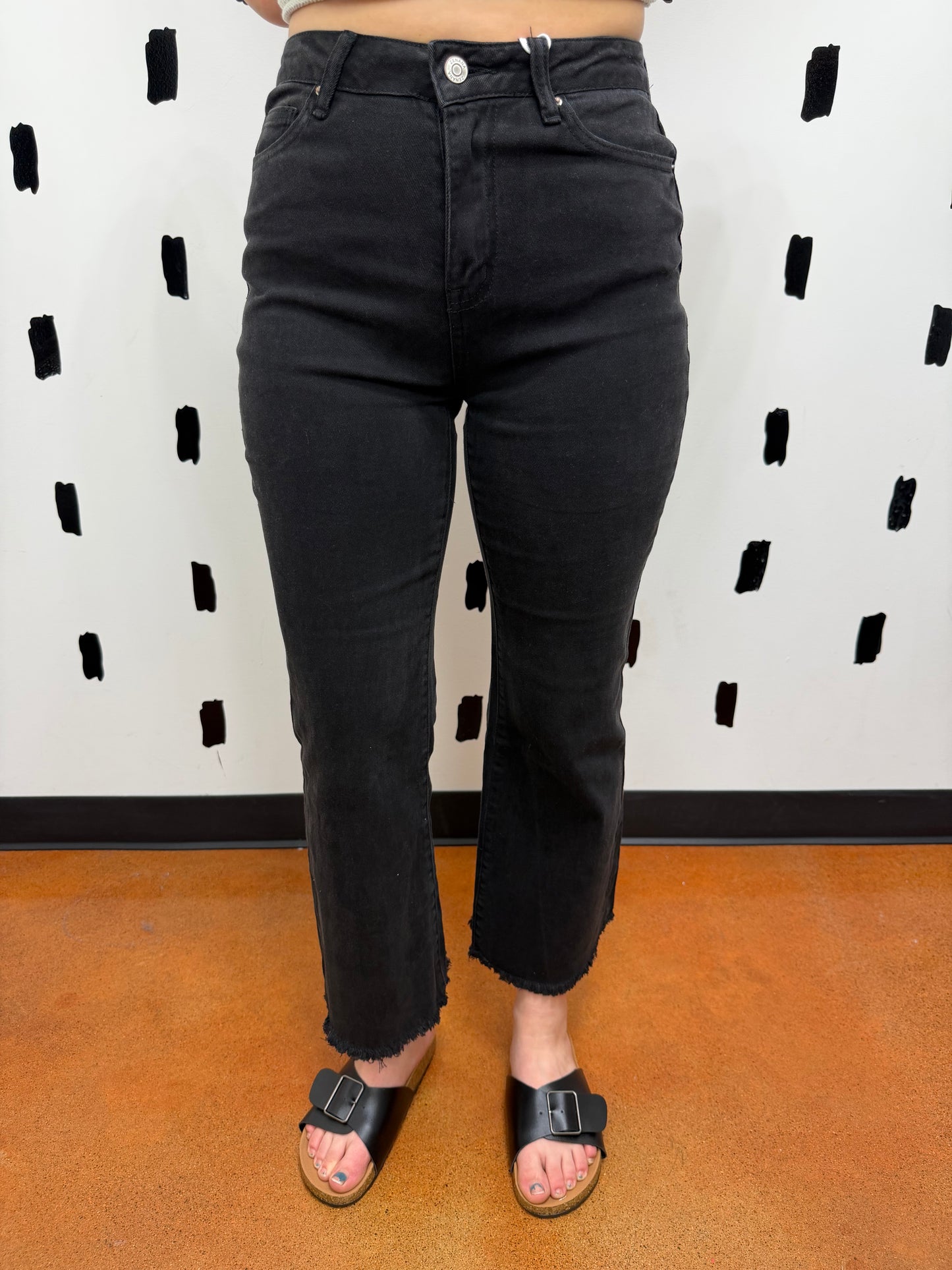 Black High Waist Bootcut pants