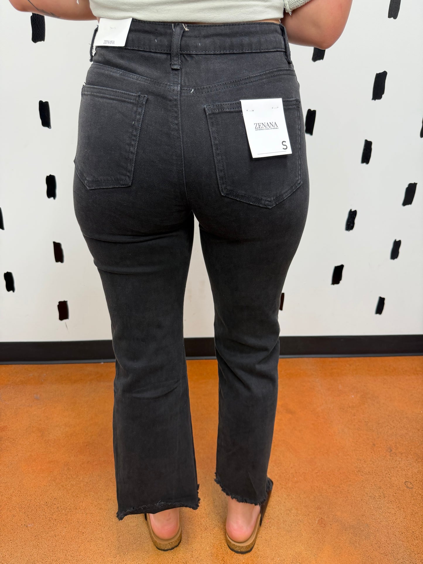 Black High Waist Bootcut pants