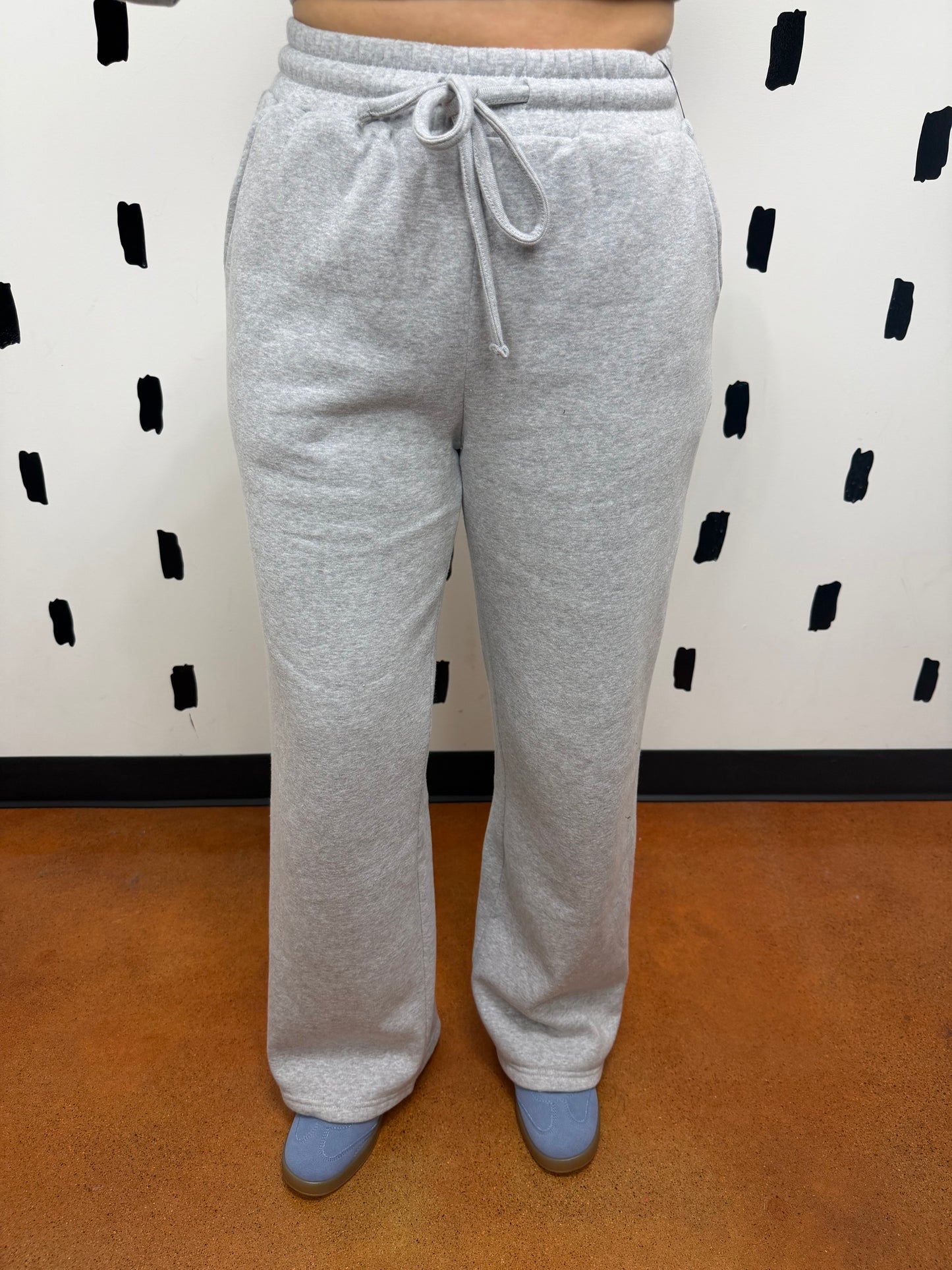H.Grey Fleece Sweatpants