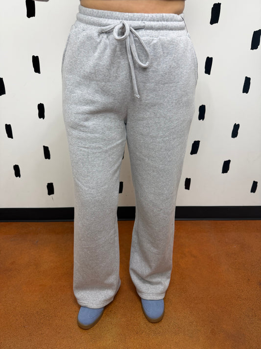 H.Grey Fleece Sweatpants
