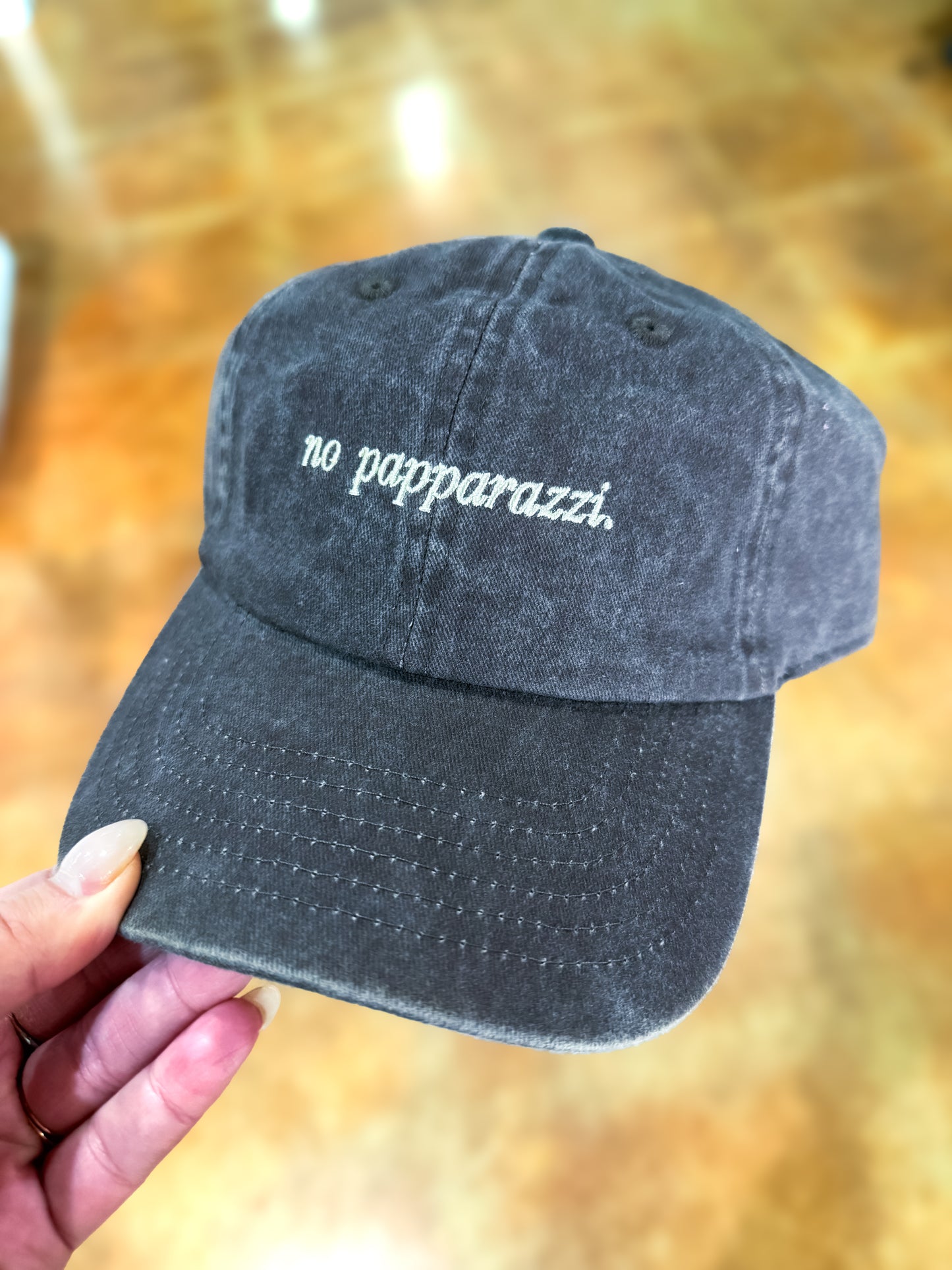No Papparazzi Dad Cap