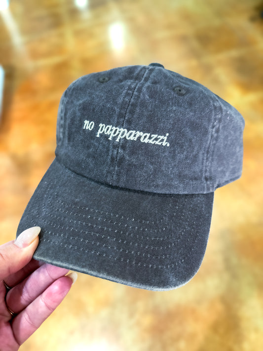 No Papparazzi Dad Cap