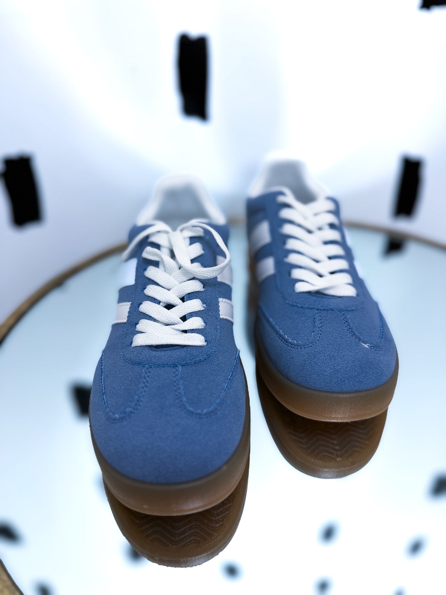 Blue Suede Sneakers