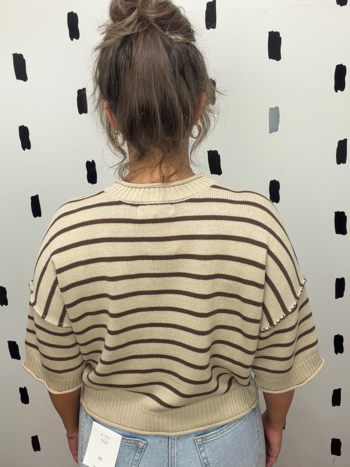 Oatmeal Striped Pullover