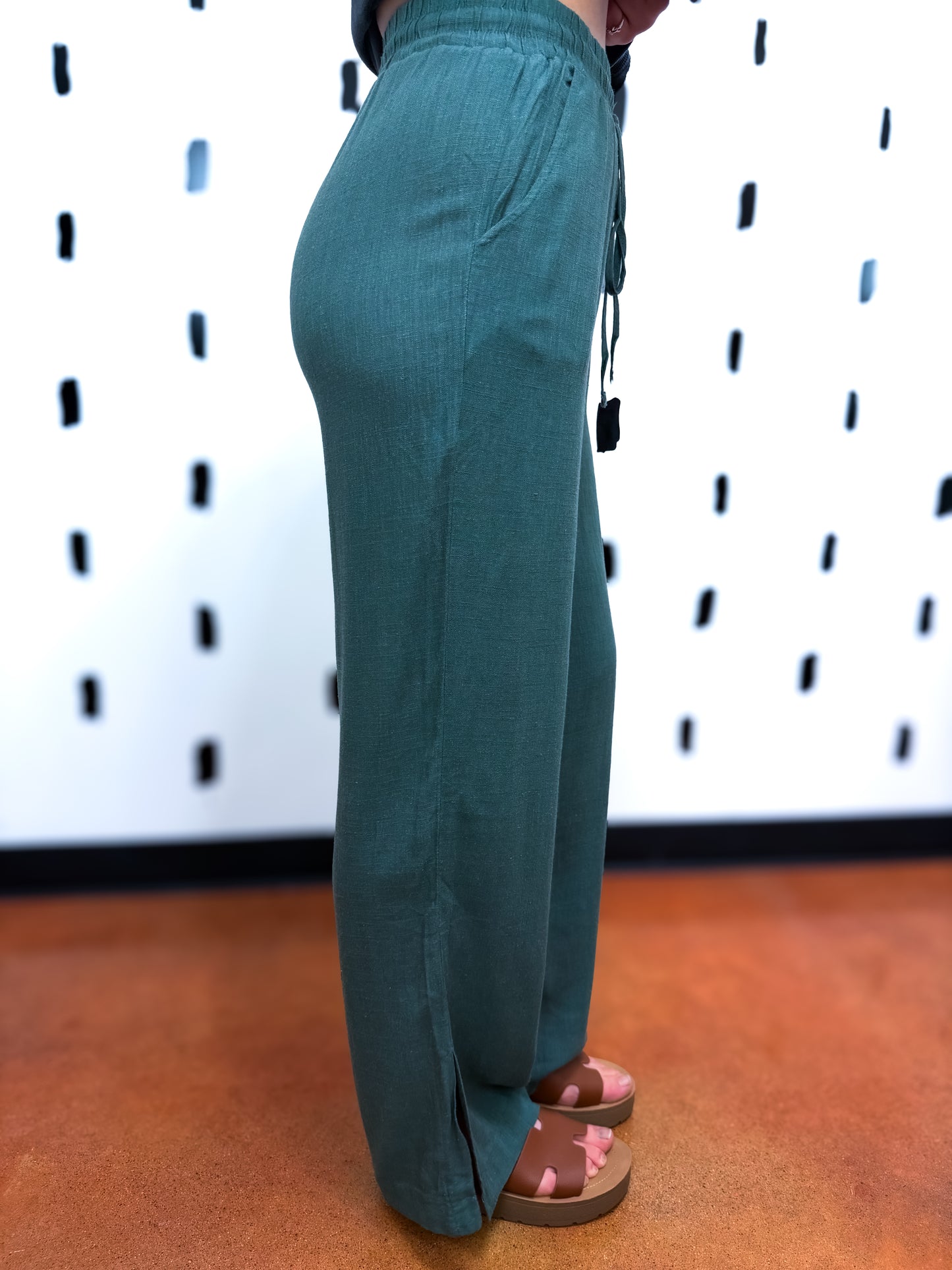 Linen Drawstring Pants