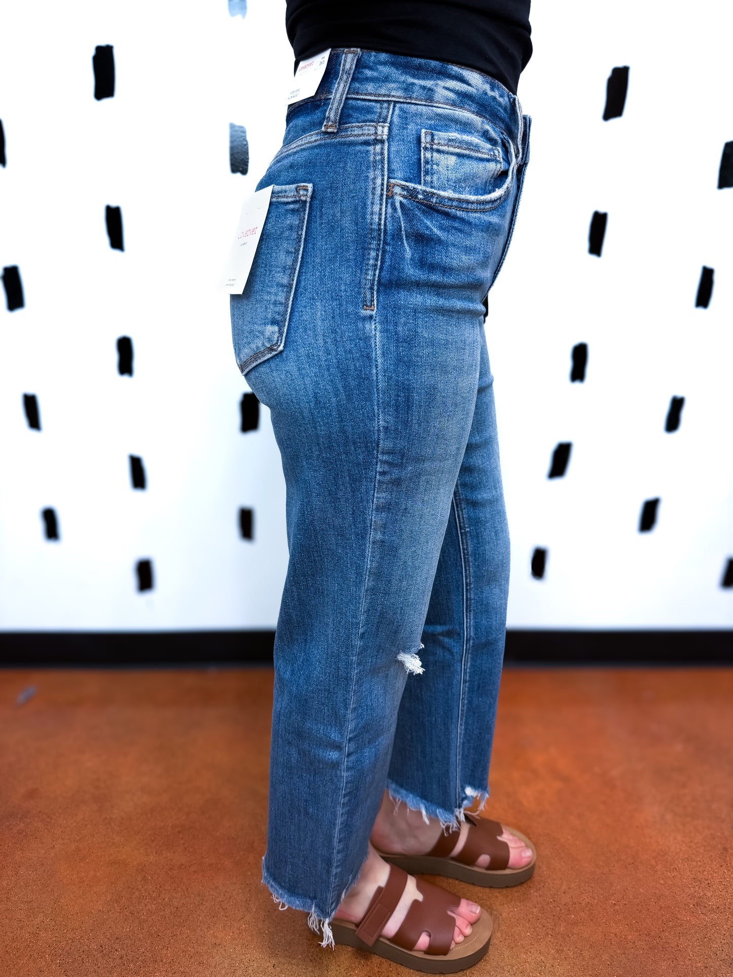 High Rise Crop Dad Jeans