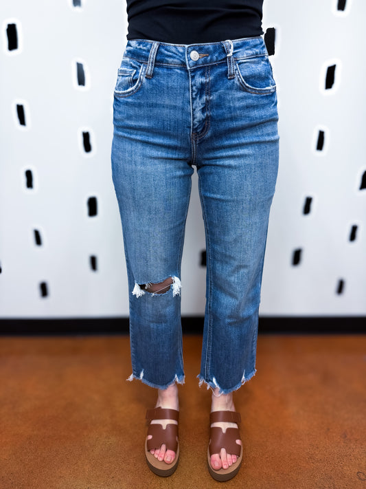High Rise Crop Dad Jeans