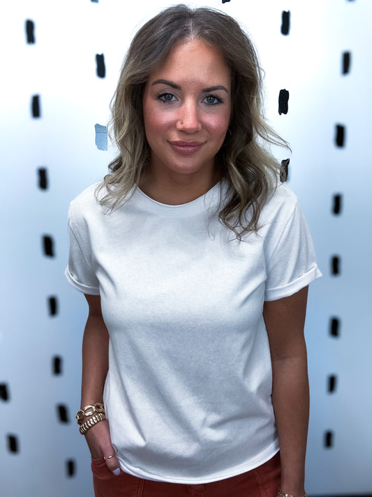 White Mali Short Sleeve Tee