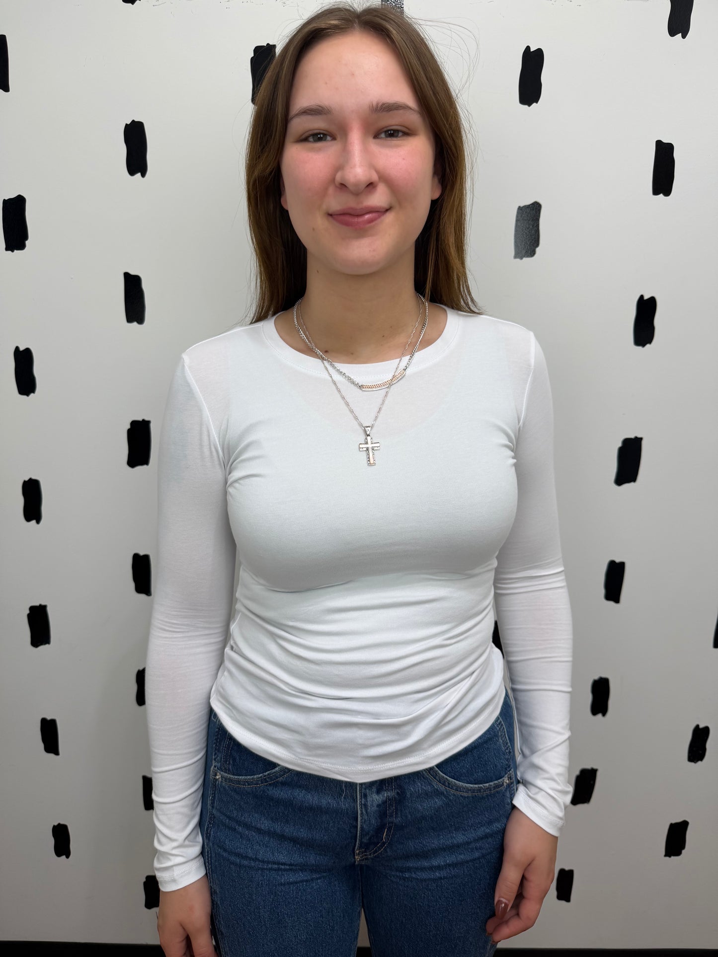 Long Sleeve Crew Neck Top