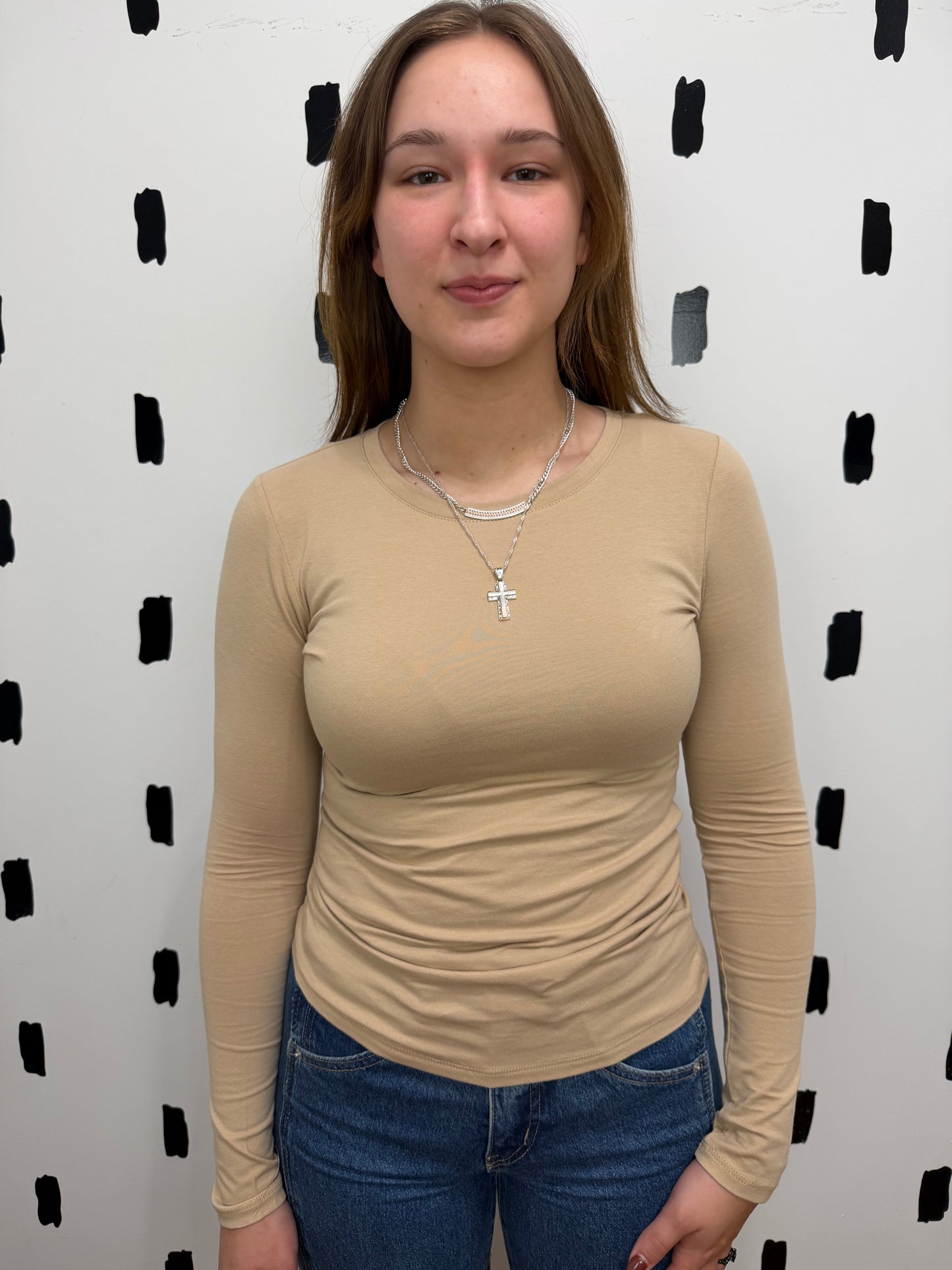 Long Sleeve Crew Neck Top
