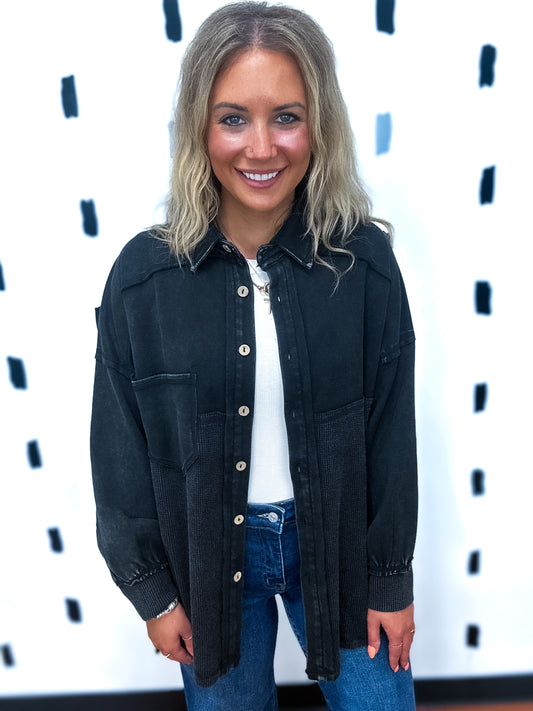 Black Washed Judie Jacket