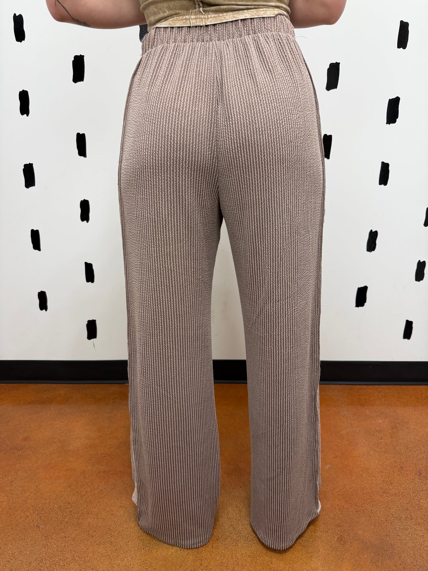 Coco Side Stripe Ribbed Pants