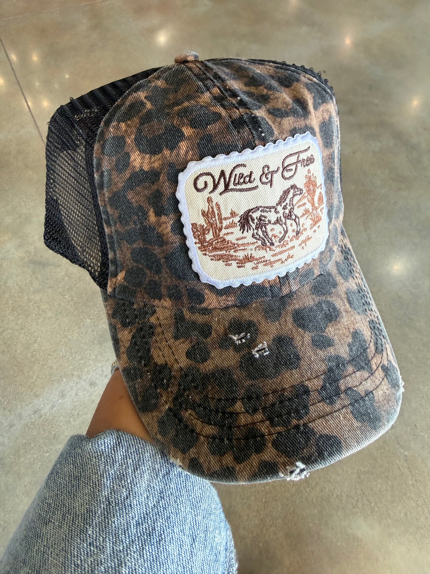 Wild & Free Leopard Cap