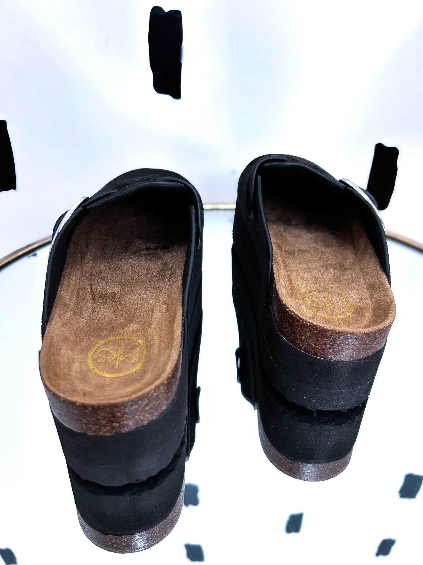 Black Platform Clogs