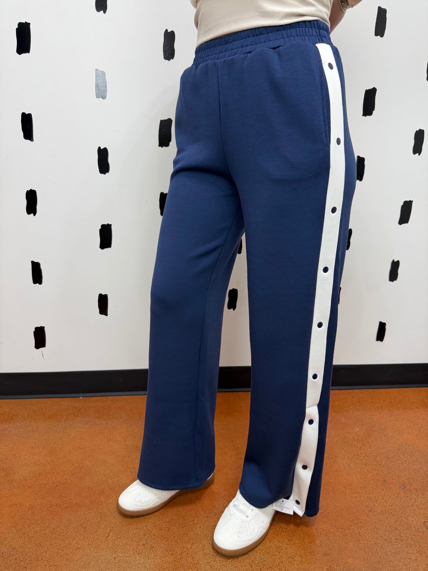 Navy/Off White Scuba Track Pants