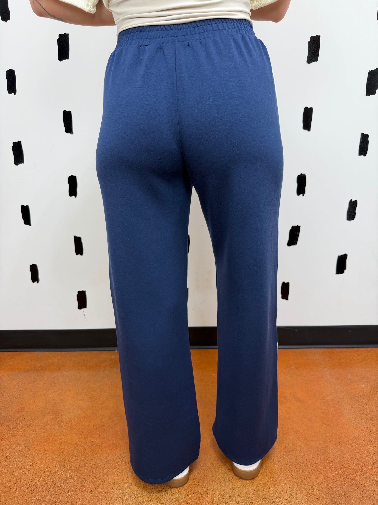 Navy/Off White Scuba Track Pants