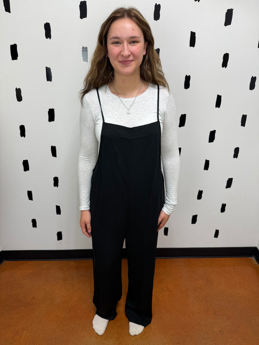 Black Woven Jumpsuit