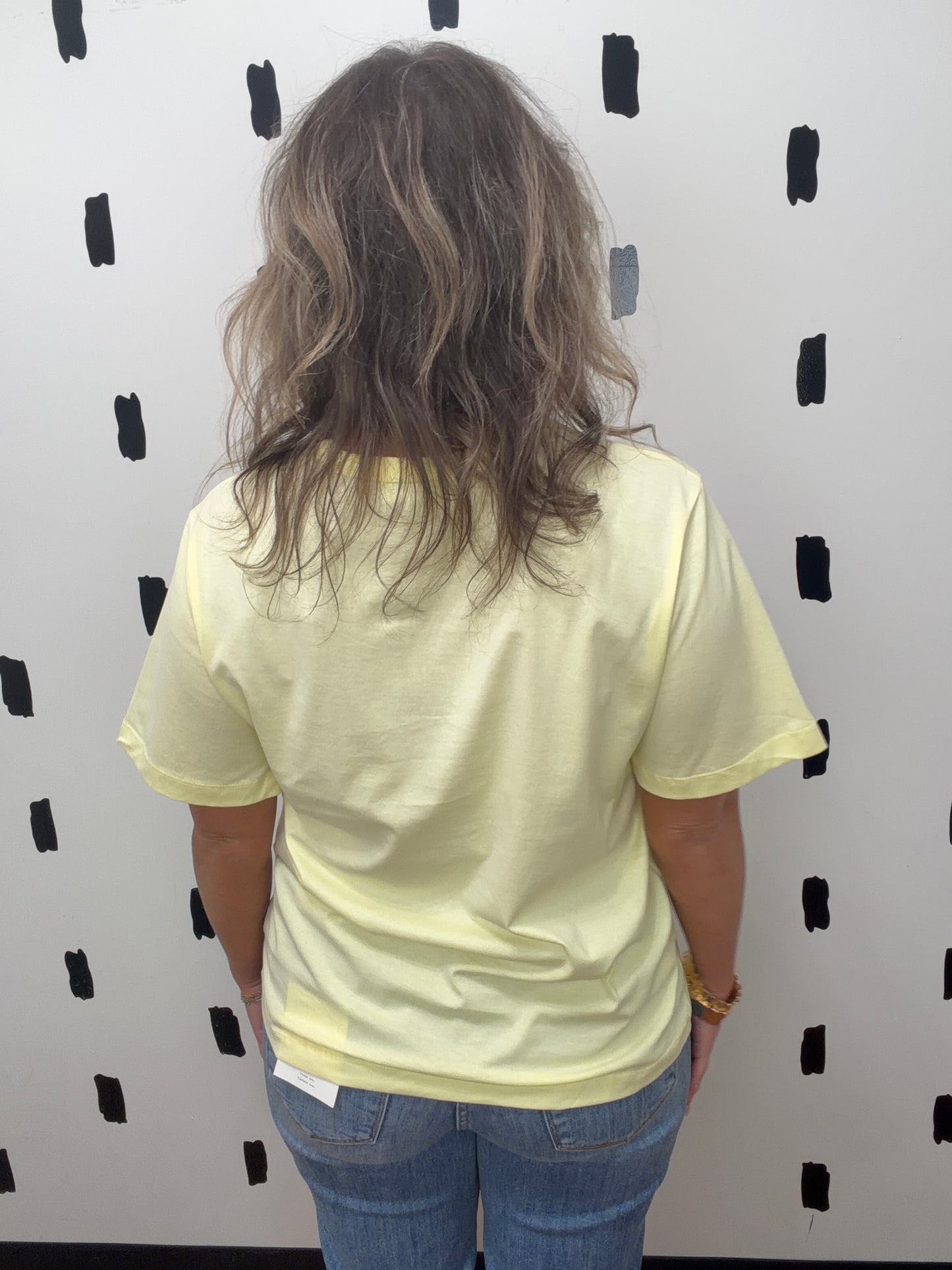 Yellow Short Sleeve Crew Neck Tee