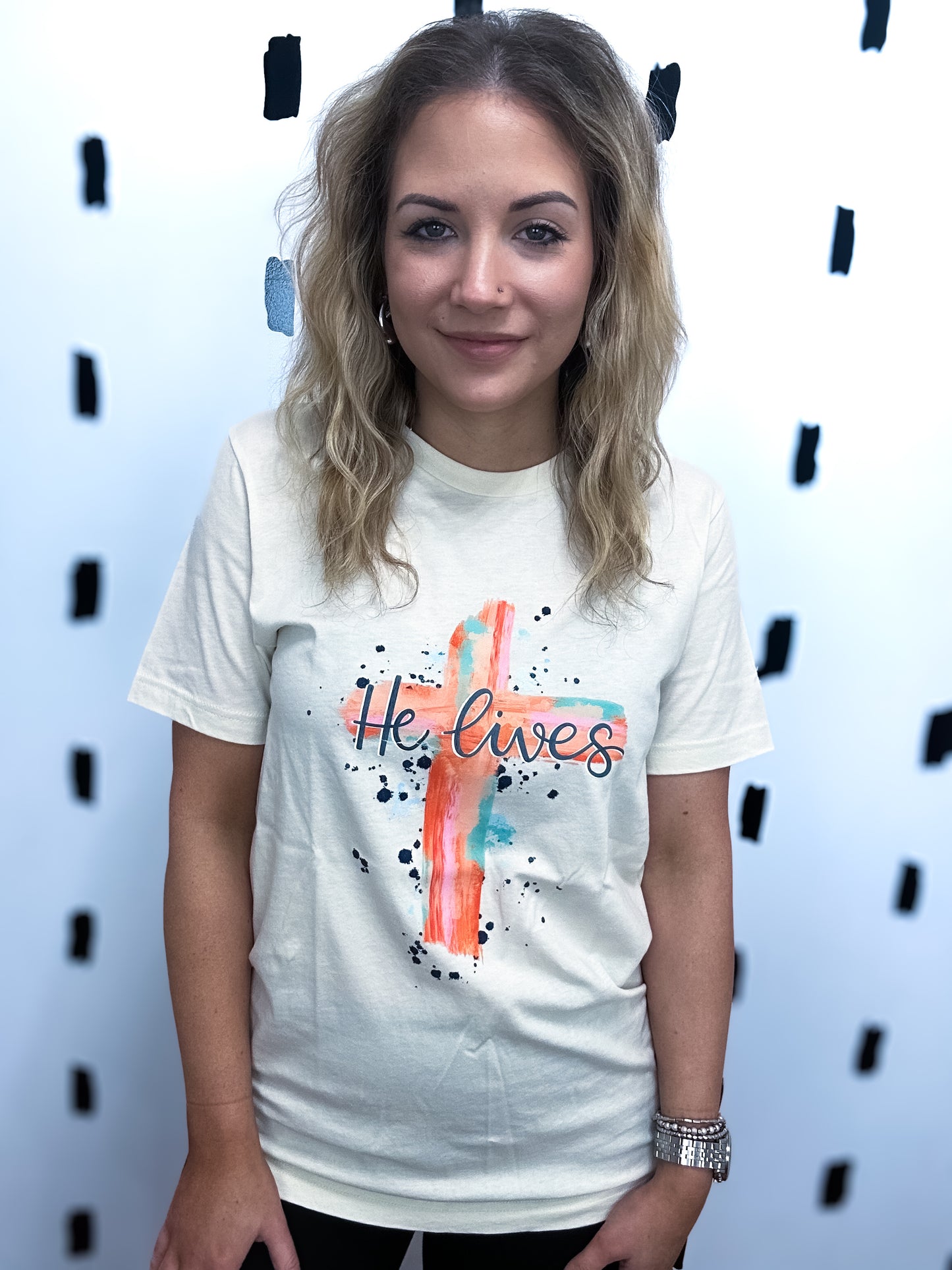 Cream He Lives Graphic Tee