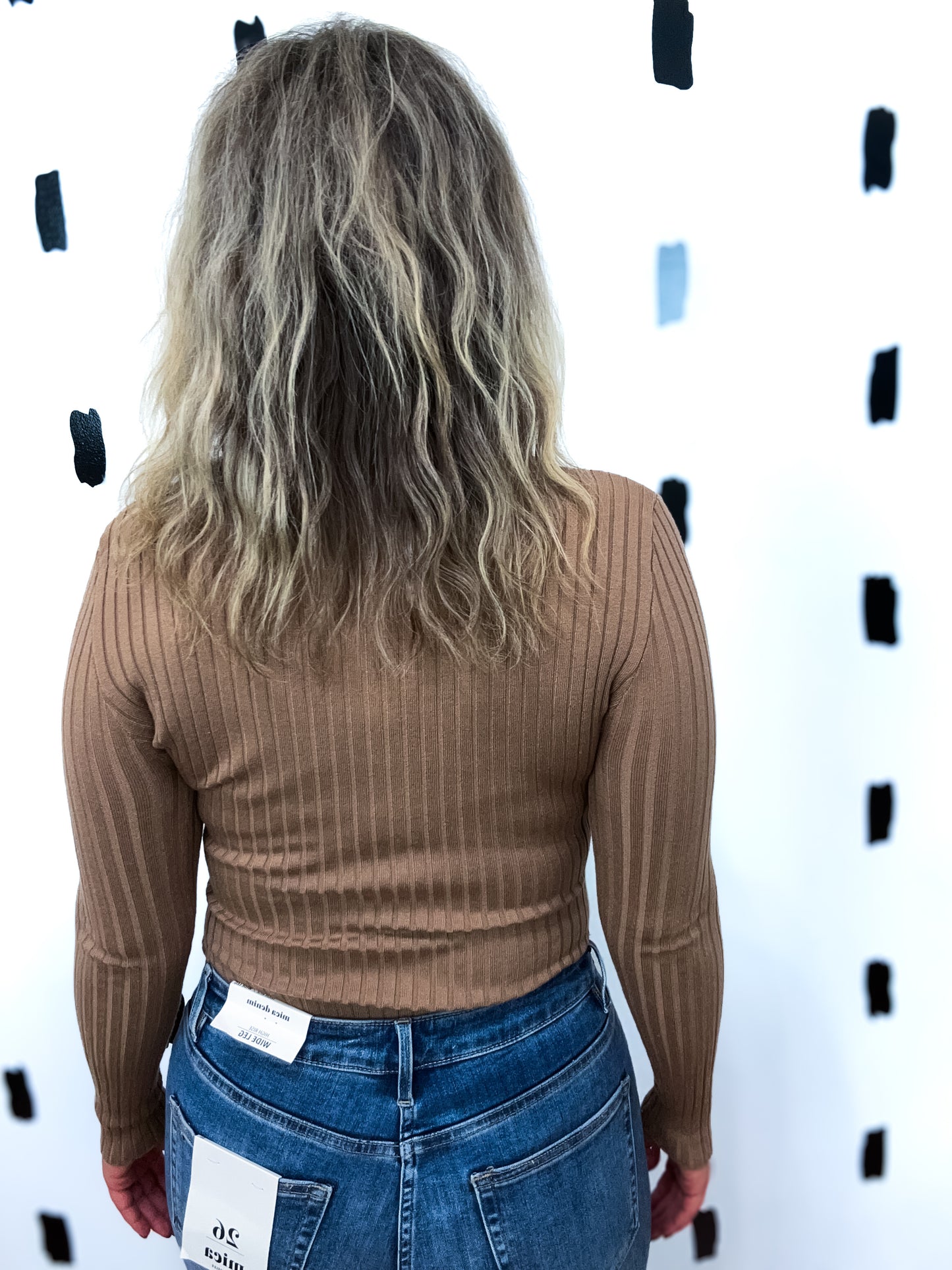 Long Sleeve Turtle Neck Sweater Bodysuit