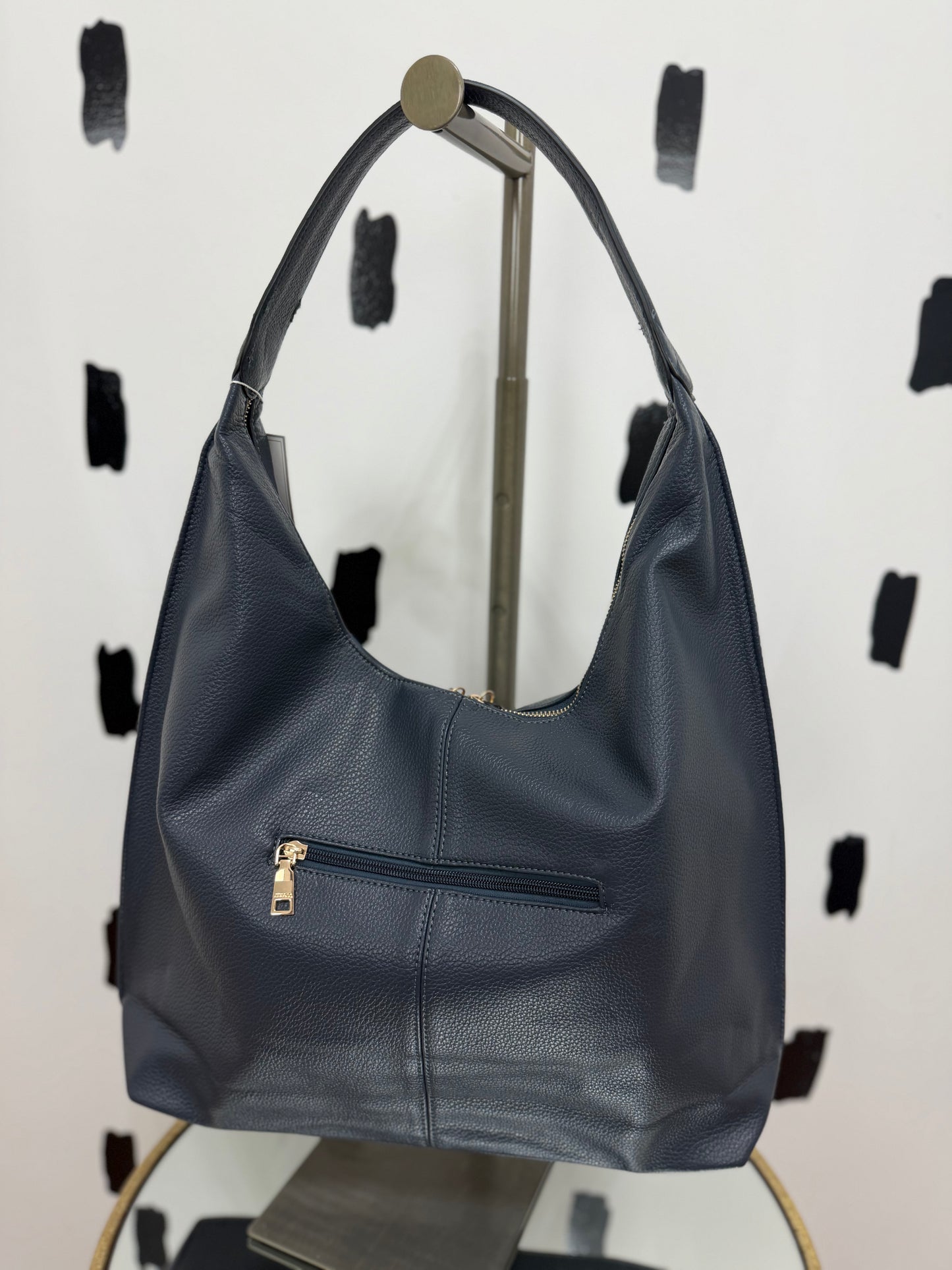 Navy Large Hobo Bag