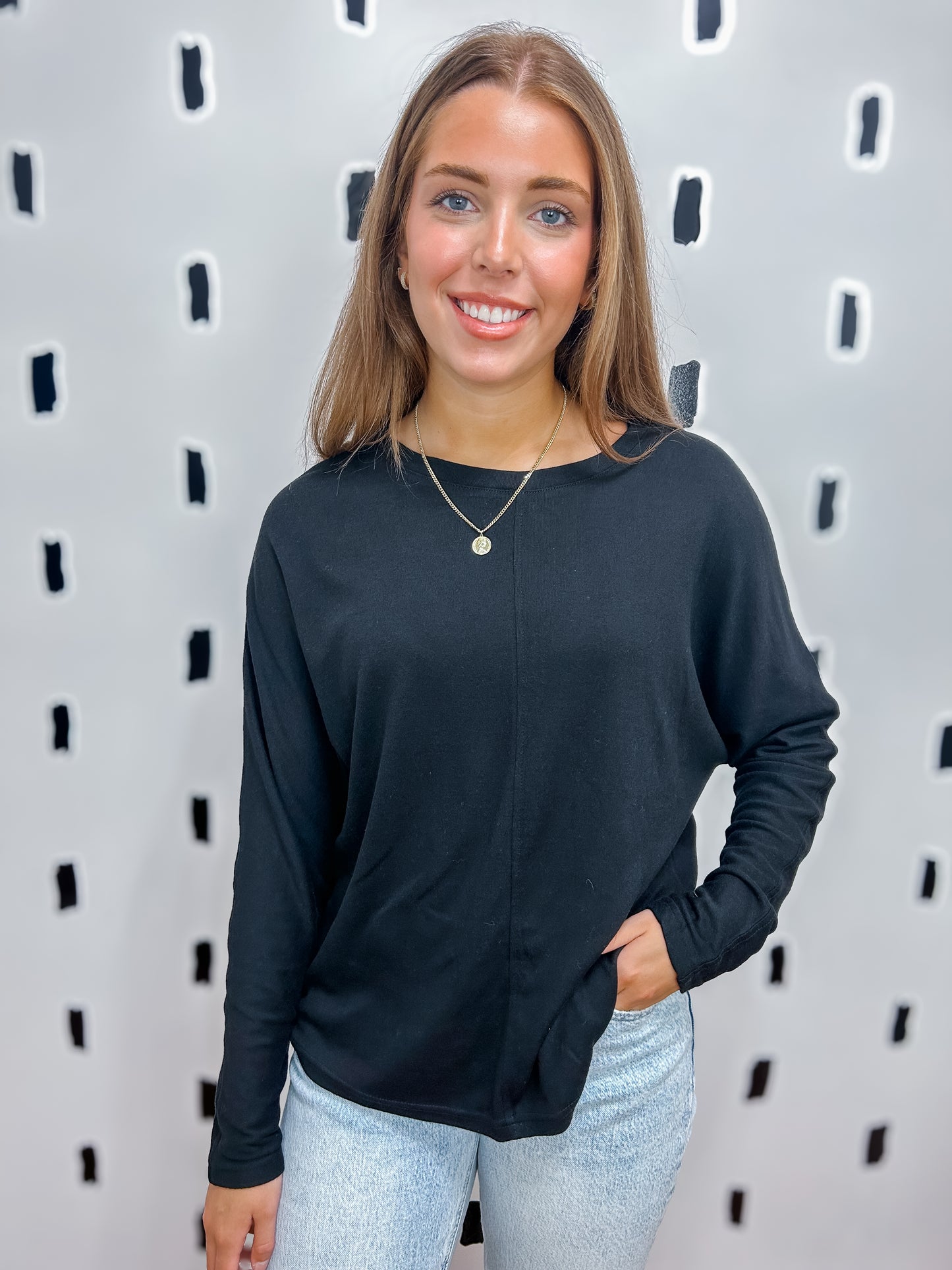 Solid Long Sleeve Top