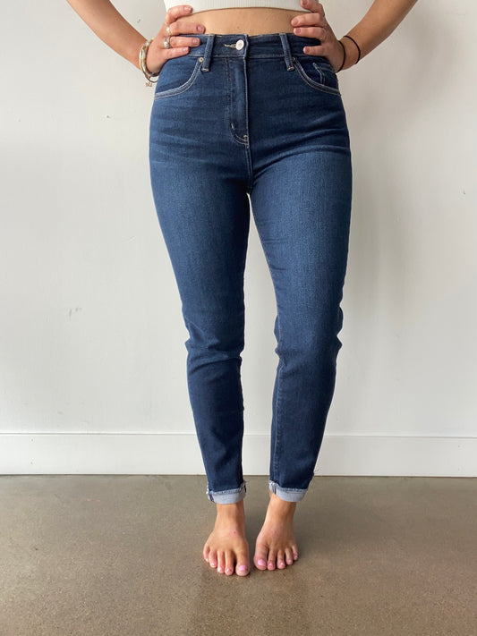 Kancan High Rise Cigarette Fit Jeans