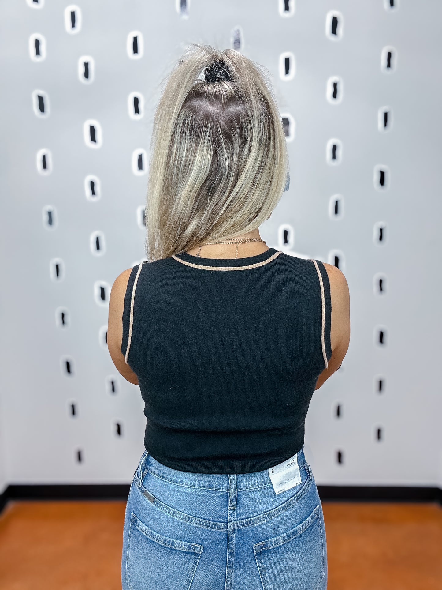 Sleeveless Sweater Bodysuit