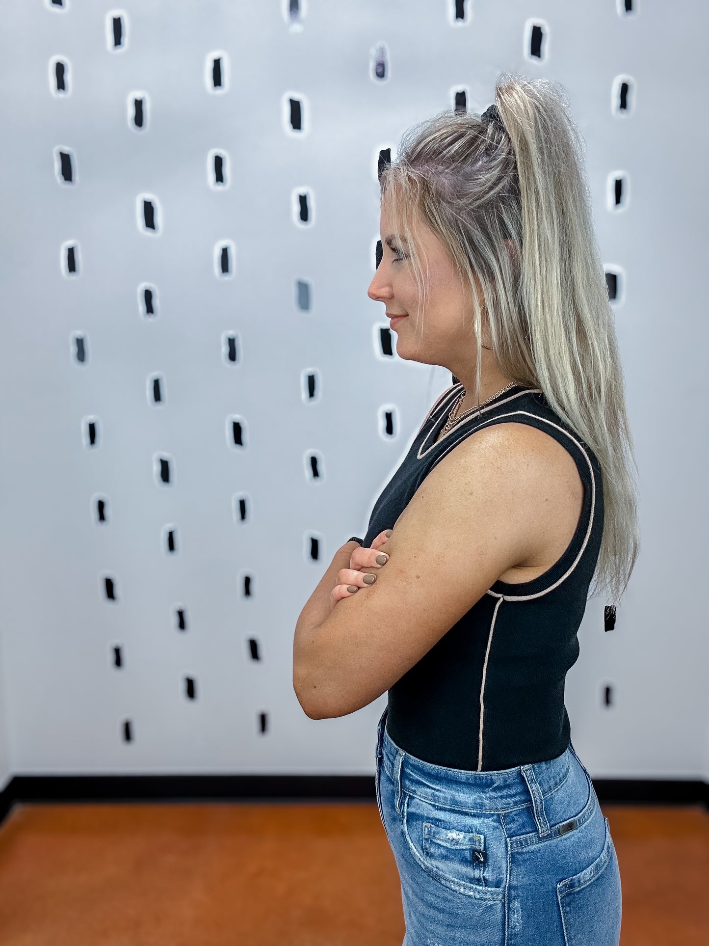 Sleeveless Sweater Bodysuit