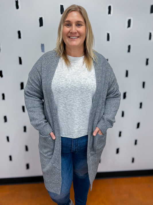 H.Grey Long Pocket Cardigan