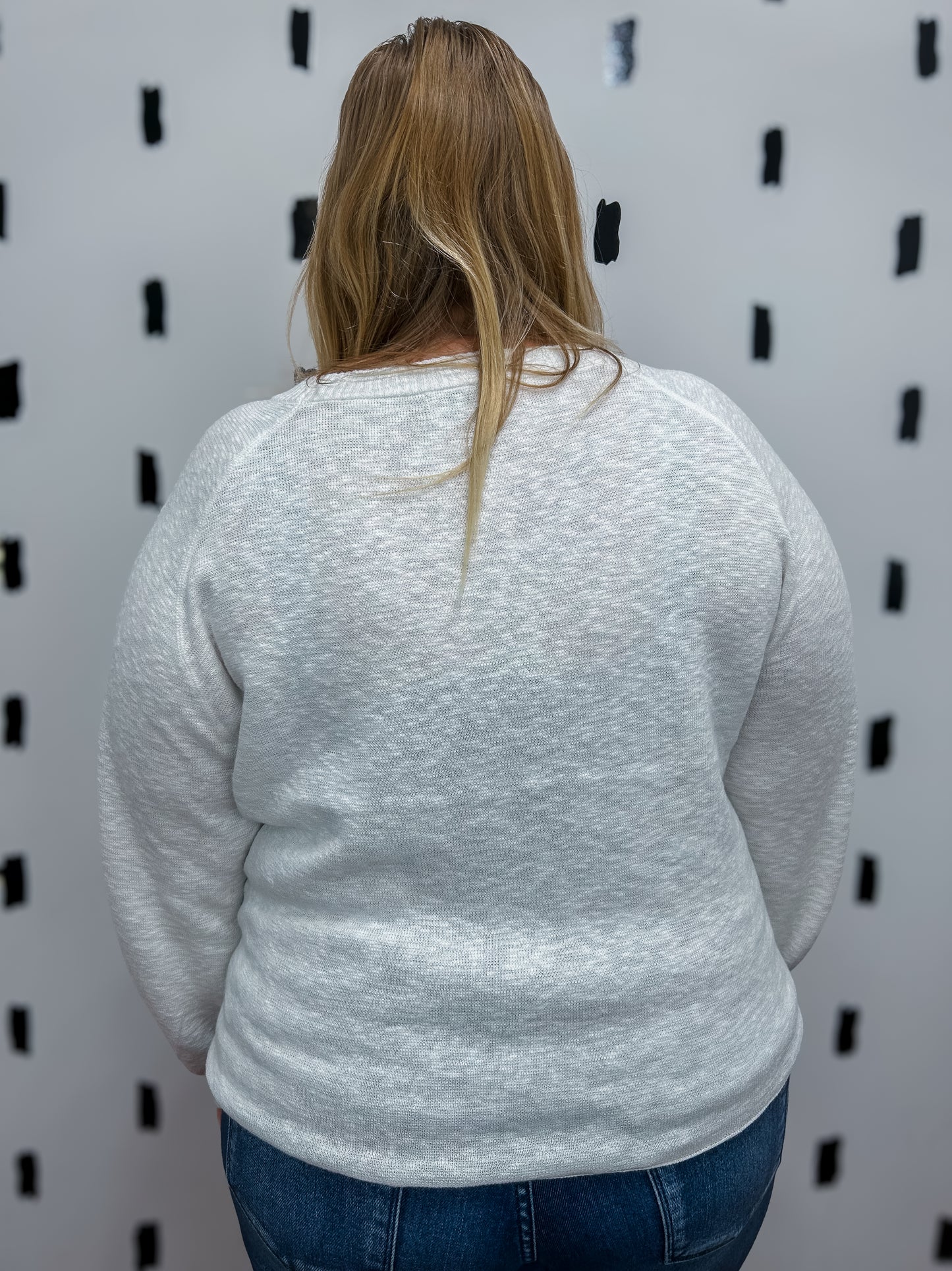 Ivory 3/4 Sleeve Sweater